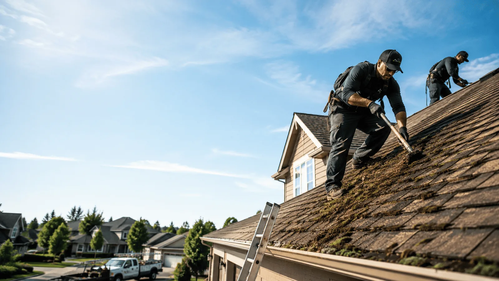 Roof Moss Removal in Pana, IL near me